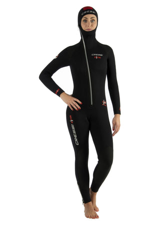 Cressi Diver women's 5mm one-piece wetsuit. 