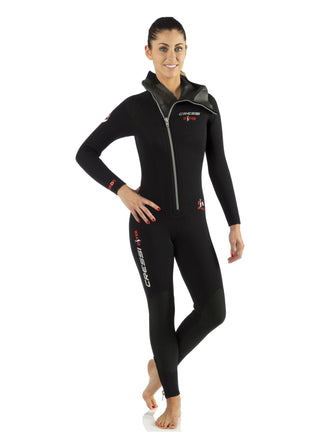 Cressi Diver women's 5mm one-piece wetsuit. 