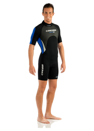 Cressi Med-x 2.5 mm shorty wetsuit. Men