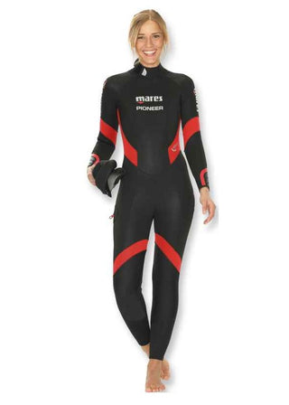 Mares Pioneer women's 5mm one-piece wetsuit. 